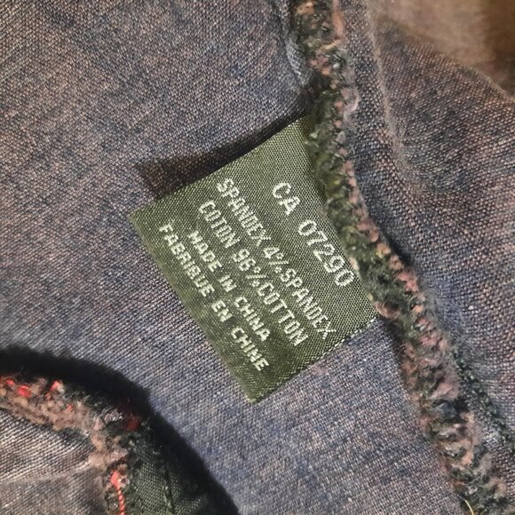 Vintage 90s Denim Shirt Jean Jacket Shacket Size 7 Western Stretch Fitted - Picture 8 of 8